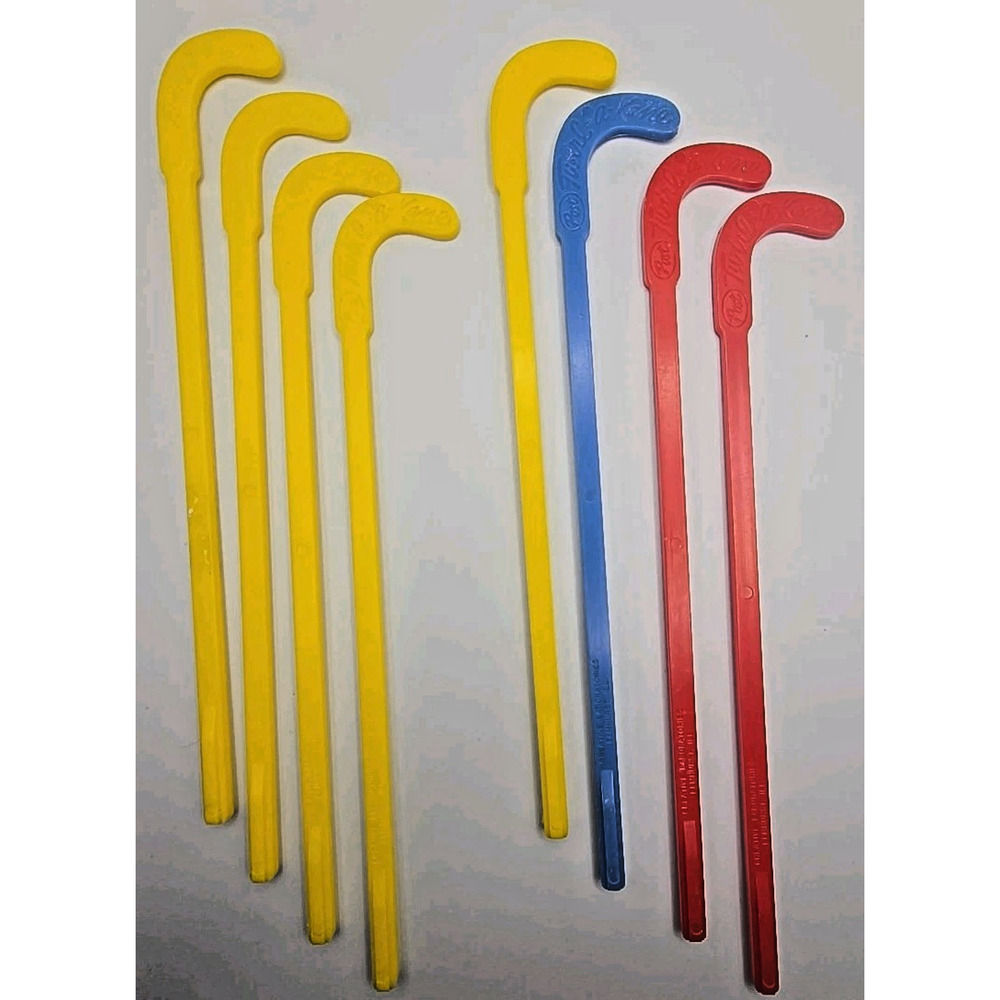 1960's Post Cereal Twirl-a-Kane Creative Lab Lot of 8 Blue Red Yellow PB32